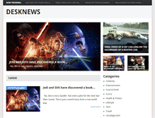 Tablet Screenshot of desknews.com